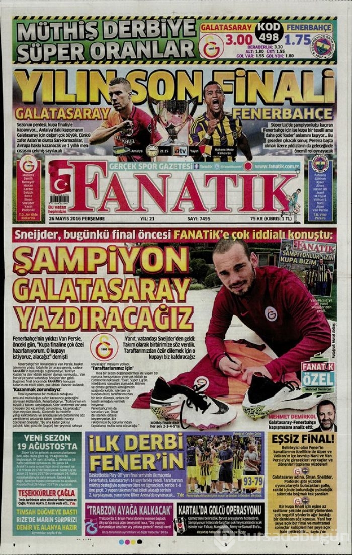 Günün gazete manşetleri - 26 Mayıs 2016
