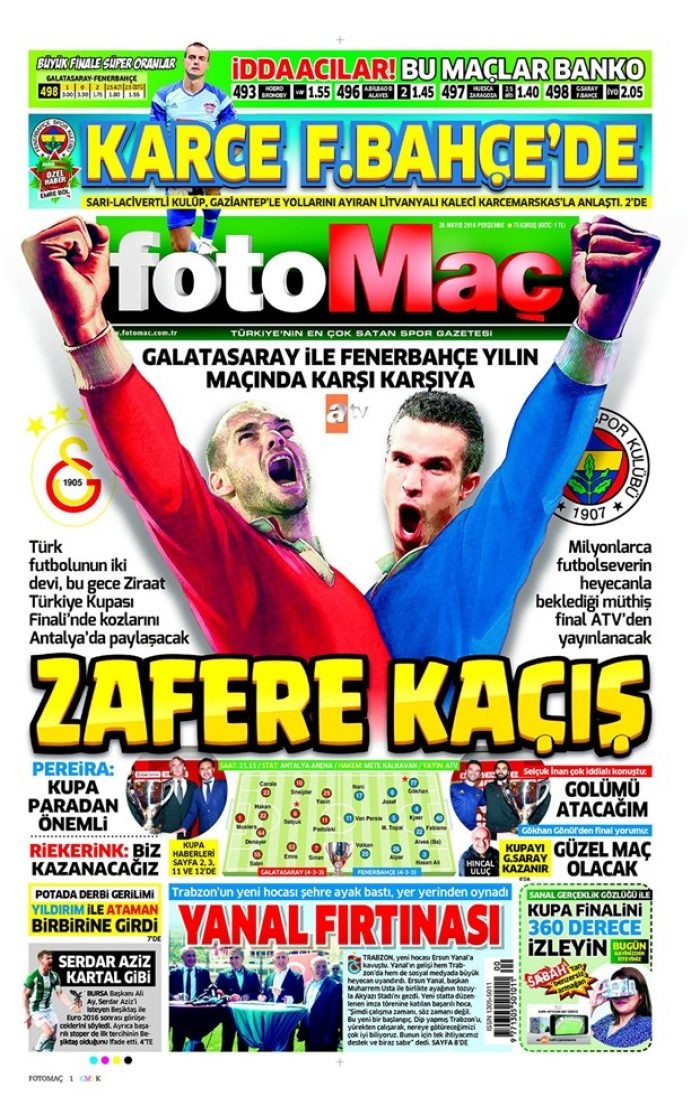 Günün gazete manşetleri - 26 Mayıs 2016
