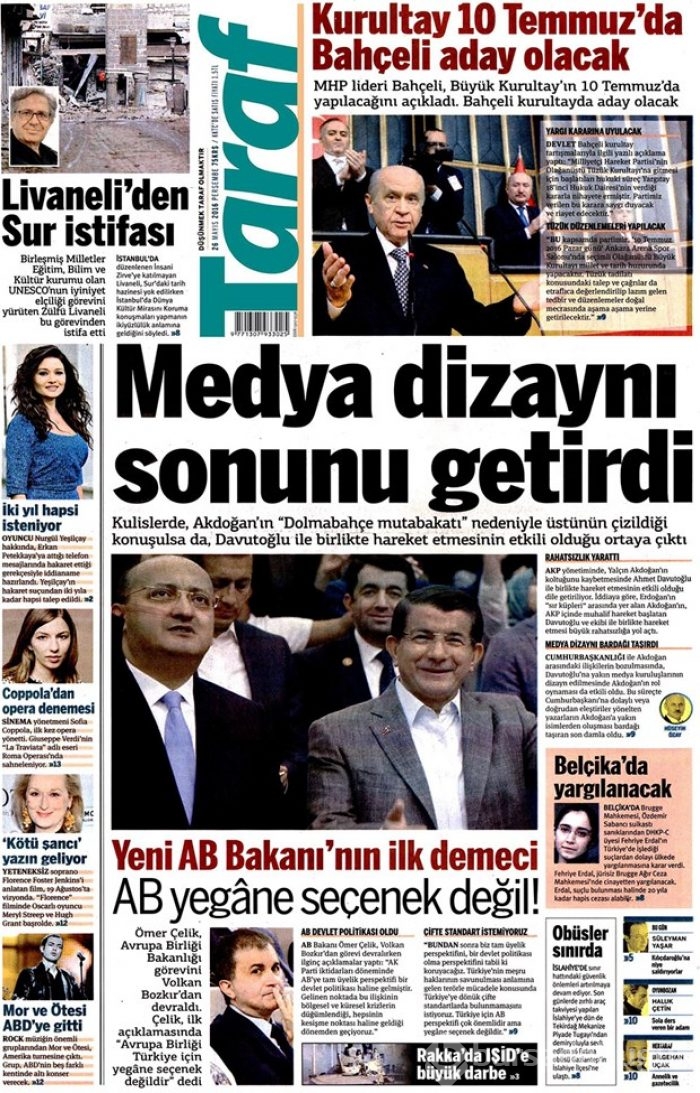 Günün gazete manşetleri - 26 Mayıs 2016
