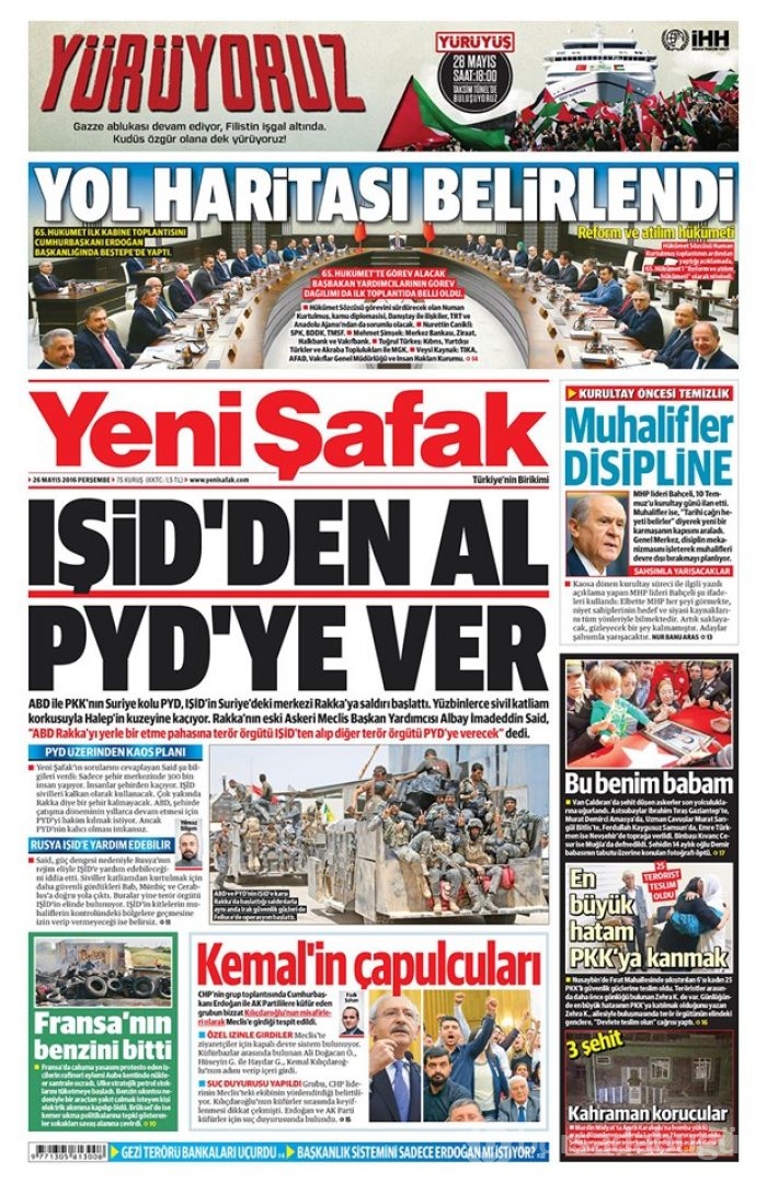 Günün gazete manşetleri - 26 Mayıs 2016
