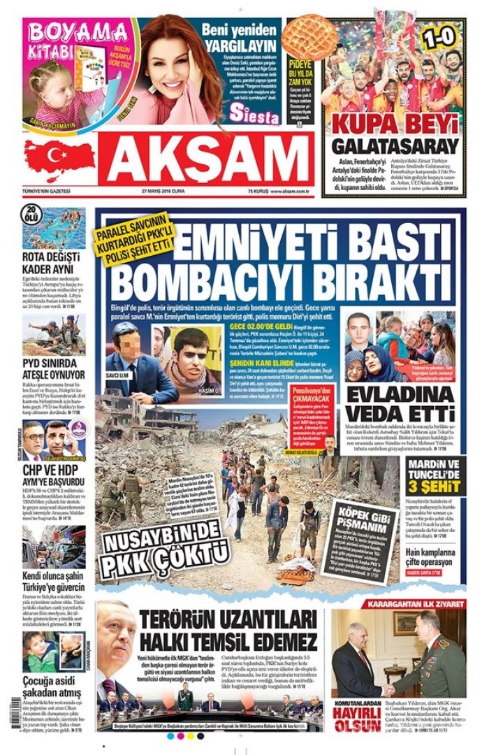 Günün gazete manşetleri - 27 Mayıs 2016
