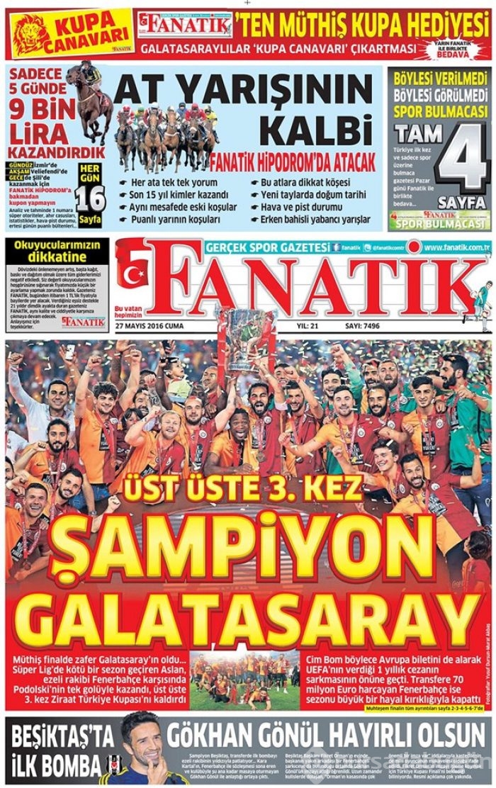 Günün gazete manşetleri - 27 Mayıs 2016
