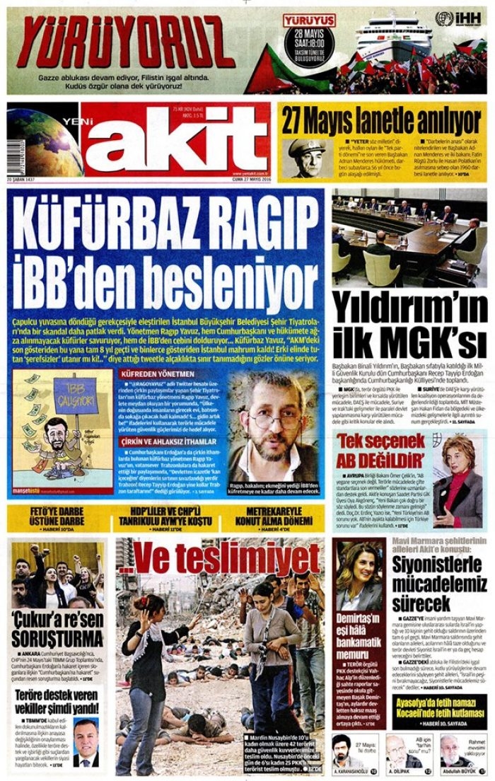 Günün gazete manşetleri - 27 Mayıs 2016
