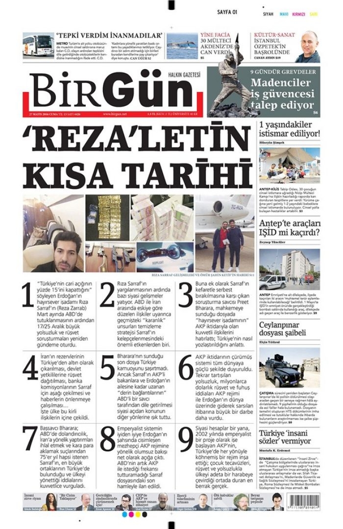 Günün gazete manşetleri - 27 Mayıs 2016
