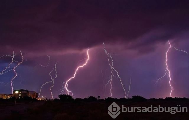 Harika yıldırım fotoğrafları
