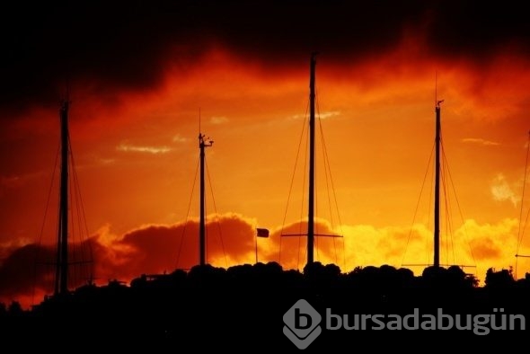 Gün batımı renkleri büyüledi