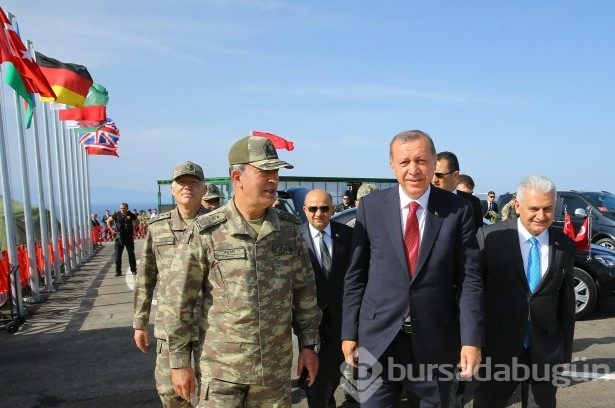 Cumhurbaşkanı ve Başbakan Efes 2016 tatbikatında