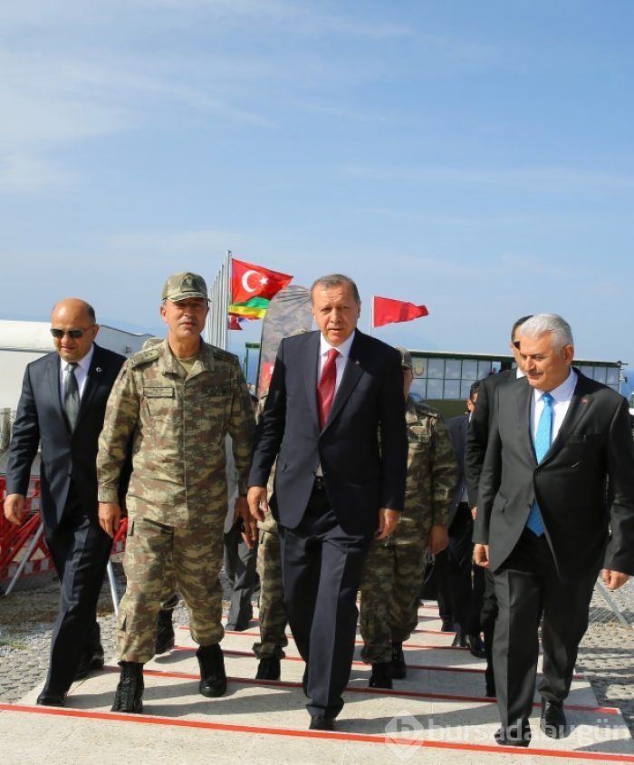 Cumhurbaşkanı ve Başbakan Efes 2016 tatbikatında