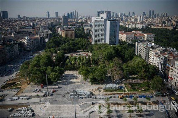 Beyoğlu Taksim'de Gezi Parkı önlemi
