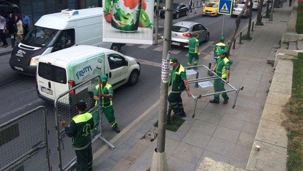 Beyoğlu Taksim'de Gezi Parkı önlemi
