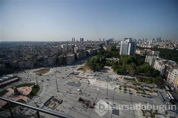 Beyoğlu Taksim'de Gezi Parkı önlemi