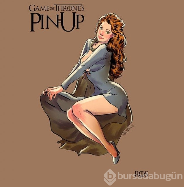 Game Of Thrones karakterlerinin Pin-up kızlarına dönüşümü