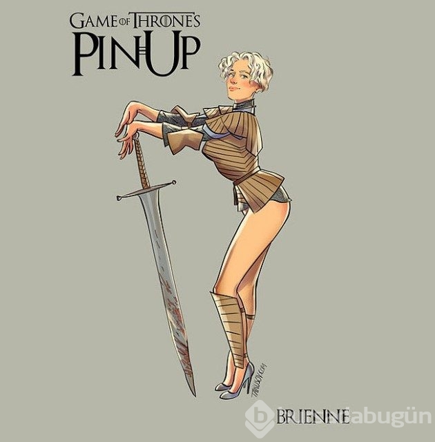 Game Of Thrones karakterlerinin Pin-up kızlarına dönüşümü