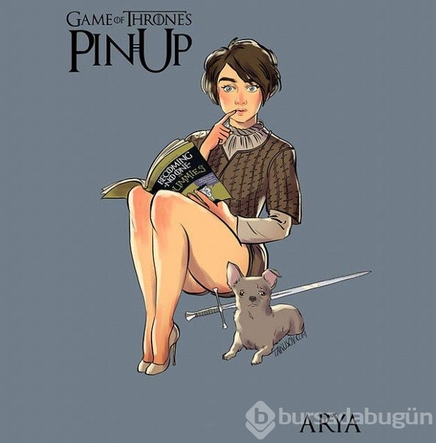 Game Of Thrones karakterlerinin Pin-up kızlarına dönüşümü