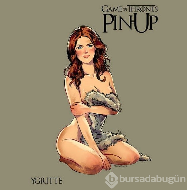 Game Of Thrones karakterlerinin Pin-up kızlarına dönüşümü