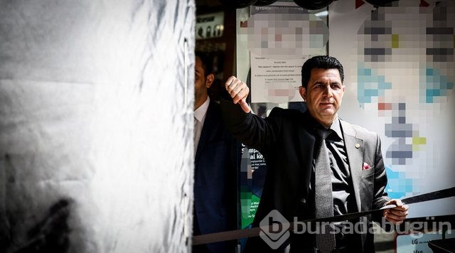 Bursa'da işyerini cenaze marşıyla kapattı
