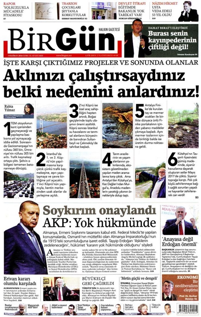 Günün gazete manşetleri - 3 Haziran
