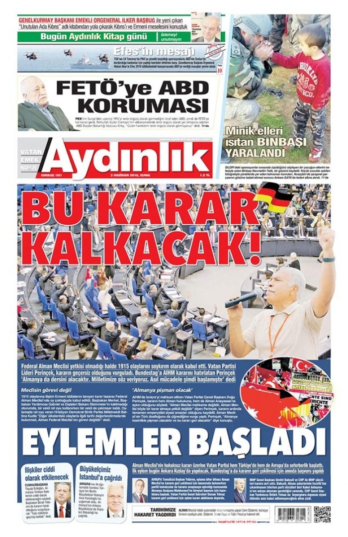 Günün gazete manşetleri - 3 Haziran
