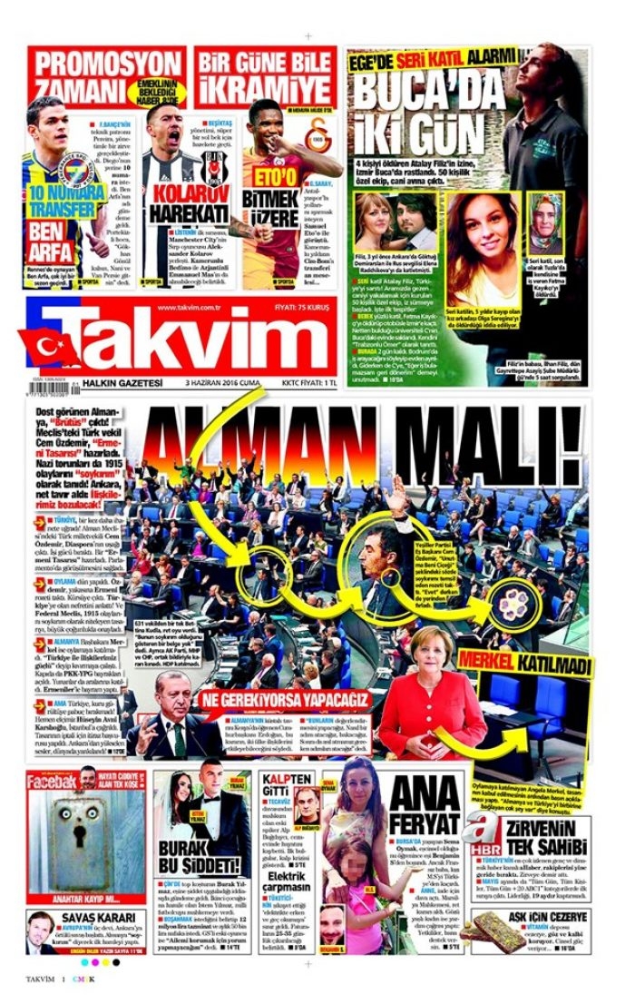 Günün gazete manşetleri - 3 Haziran
