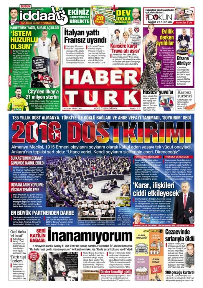 Günün gazete manşetleri - 3 Haziran
