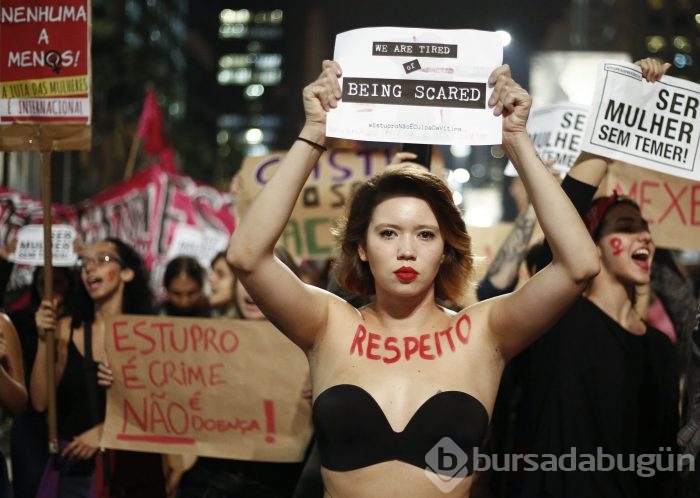 Brezilyalı kadınlardan büyük protesto