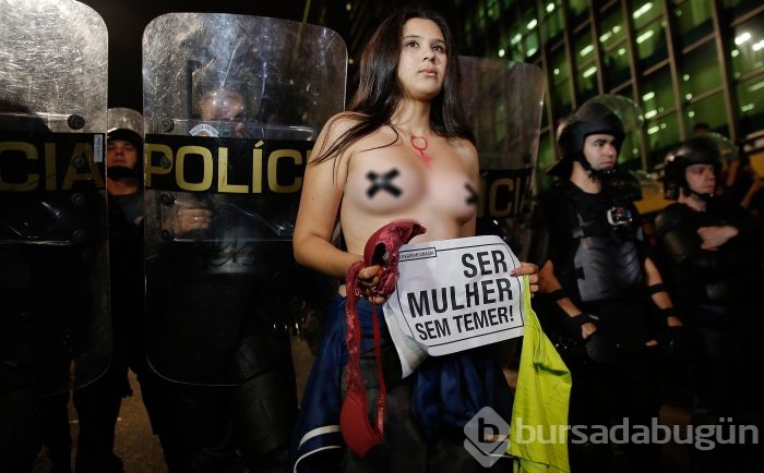 Brezilyalı kadınlardan büyük protesto