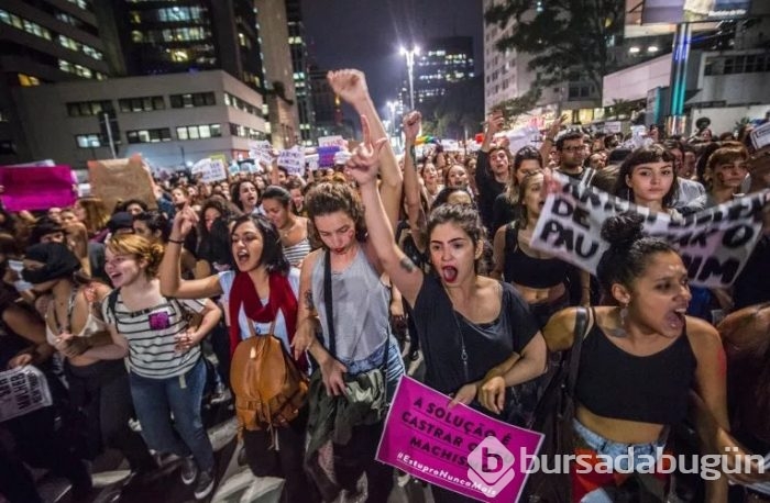 Brezilyalı kadınlardan büyük protesto