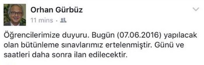 Okul bu hale geldi Sınavlar iptal