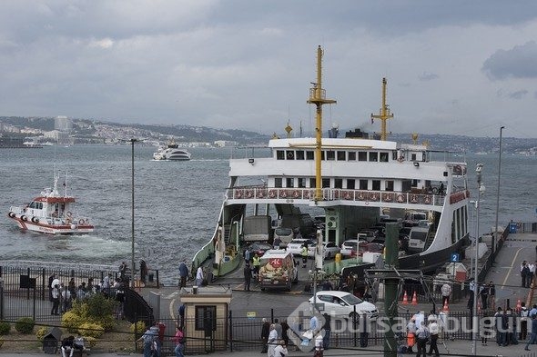 İstanbul'da vapur kazası... Dehşet anları...