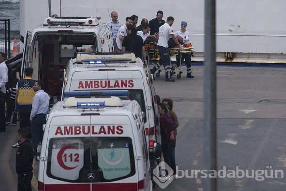 İstanbul'da vapur kazası... Dehşet anları...