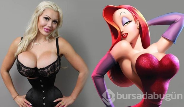 Jessica Rabbit'e benzemek için Türkiye'ye geliyor