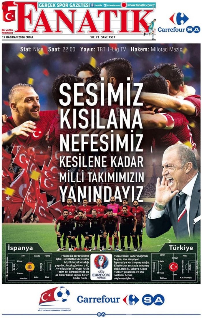 Günün gazete manşetleri - 17 Haziran 2016