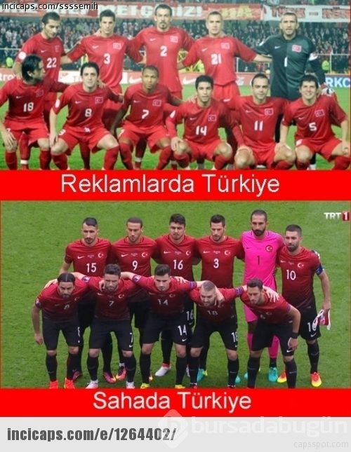 Türkiye - İspanya maçı capsleri