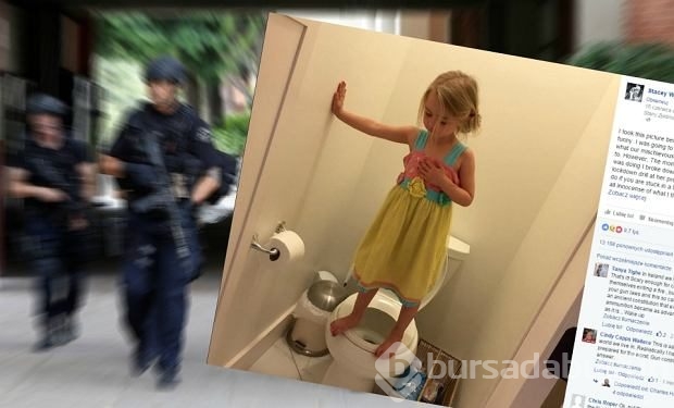 Sosyal medya küçük kızın tuvaletteki bu pozuyla sarsıldı