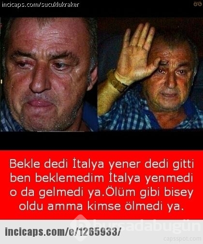 Milli Takım elenince capsler