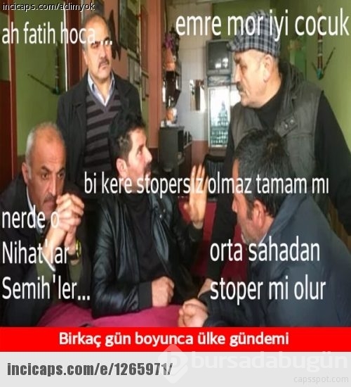 Milli Takım elenince capsler