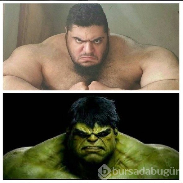 İranlı 'Hulk' görenleri şaşırtıyor