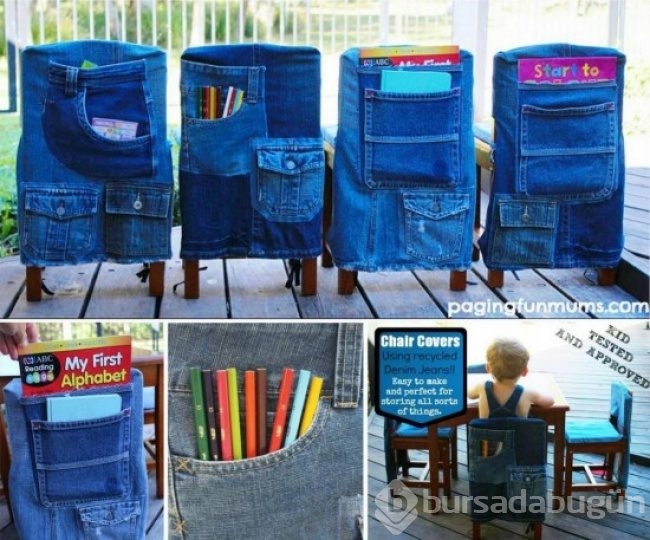 Eski jean pantolonlarla yapılabilecek şık tasarımlar