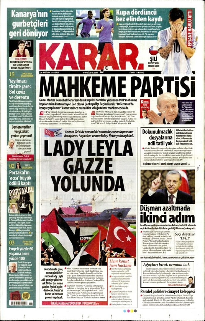 Gazete manşetleri (28.06.2016)