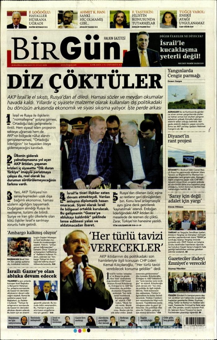 Gazete manşetleri (28.06.2016)