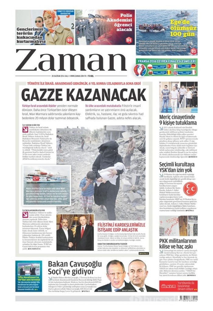 Gazete manşetleri (28.06.2016)