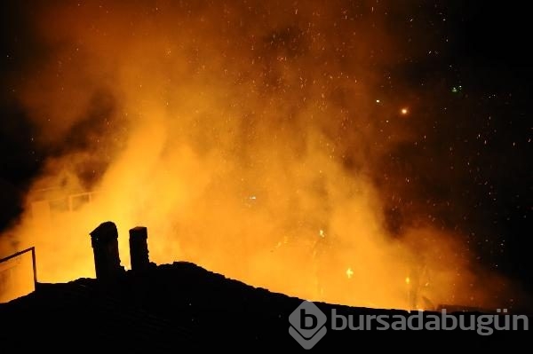 Bursa'da gece yarısı korkutan yangın!