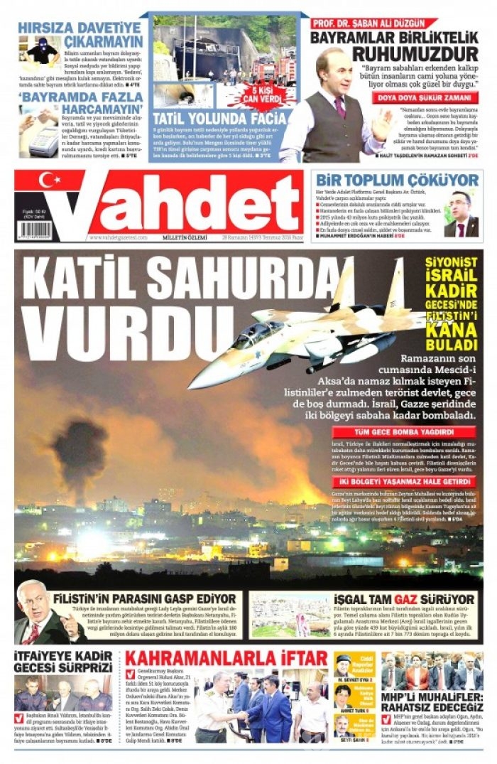 Gazete manşetleri  (03-07-2016) 