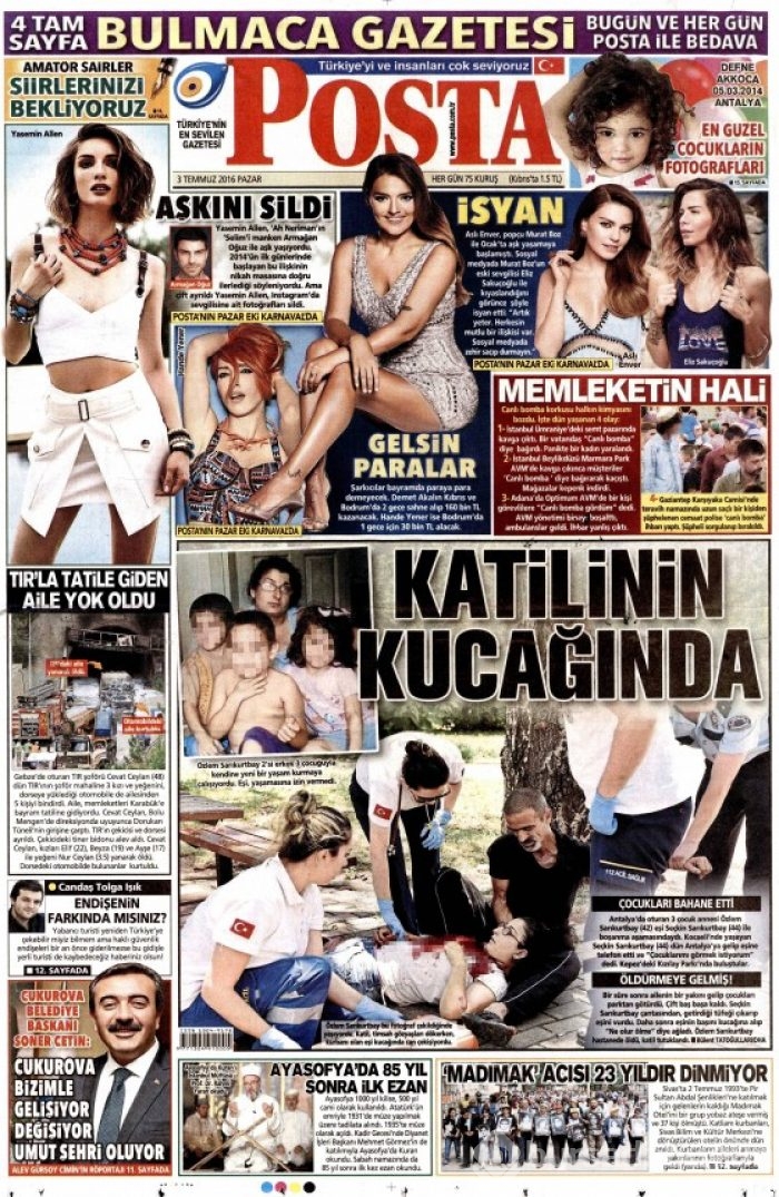 Gazete manşetleri  (03-07-2016) 