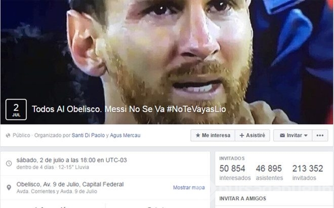 Messi için sokağa çıktılar!