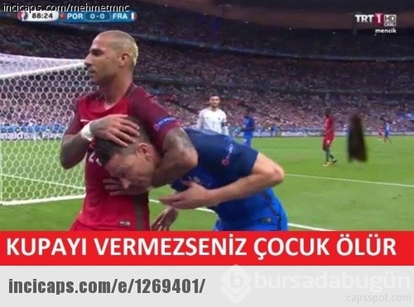 EURO 2016 finali sonrası caps yağdı!