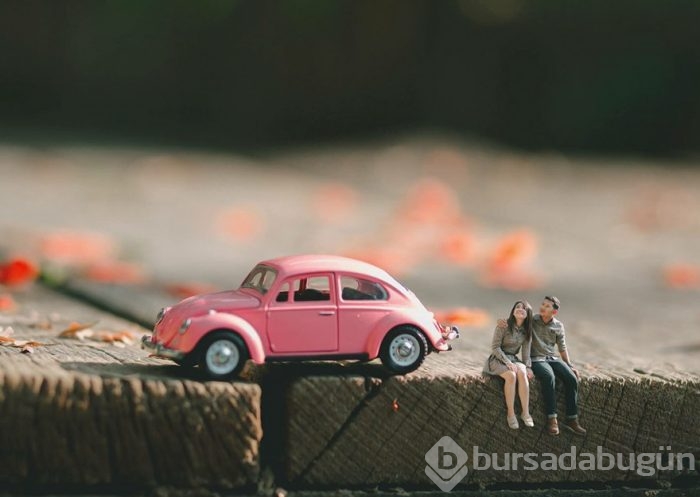 Düğün fotoğrafçılığında artık bu moda: Minyatür çiftler