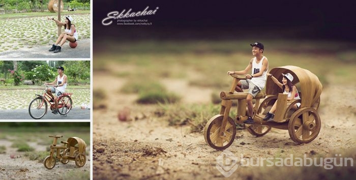 Düğün fotoğrafçılığında artık bu moda: Minyatür çiftler