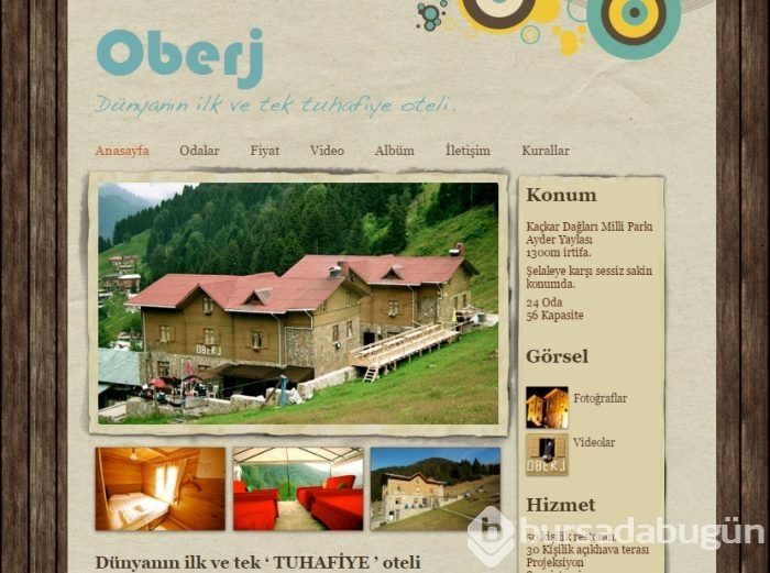 Dünyanın ilk ve tek 'Tuhafiye' oteli  Rize'de