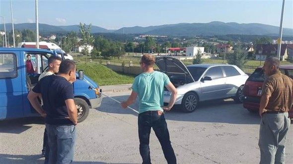 Motordan çıktı. 3 metre uzunluğunda...